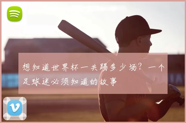 想知道世界杯一共踢多少场？一个足球迷必须知道的故事